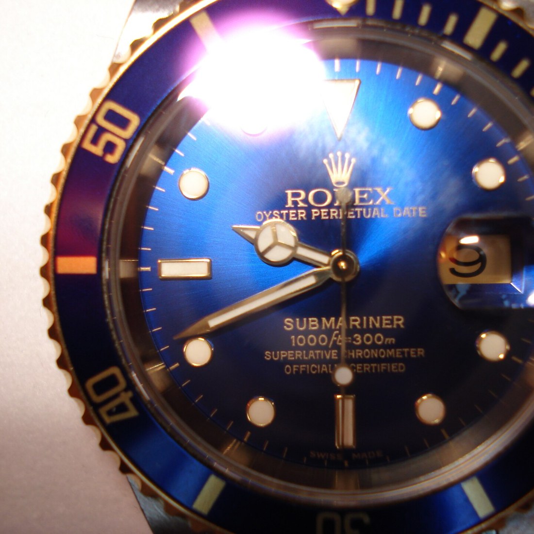 Rolex Submariner Date Rolesor Blu ref. 16613LB